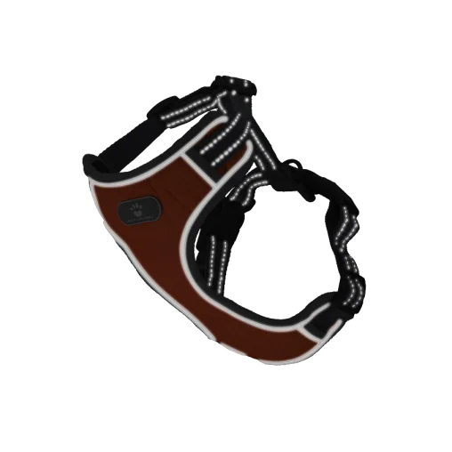 Шлея анатомічна світловідбивна AnimAll HL-8005-1 для собак, колір помаранчевий, M 38-64 см